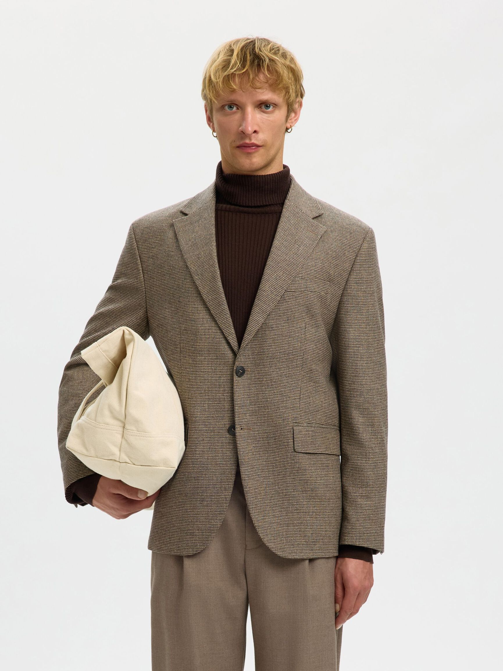 REGULAR FIT SINGLE-BREASTED BLAZER, Morel, highres