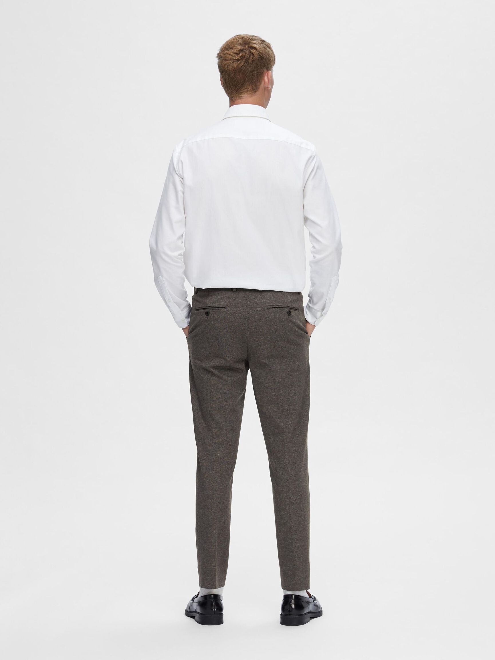 JERSEY SUIT TROUSERS, Chocolate Torte, highres