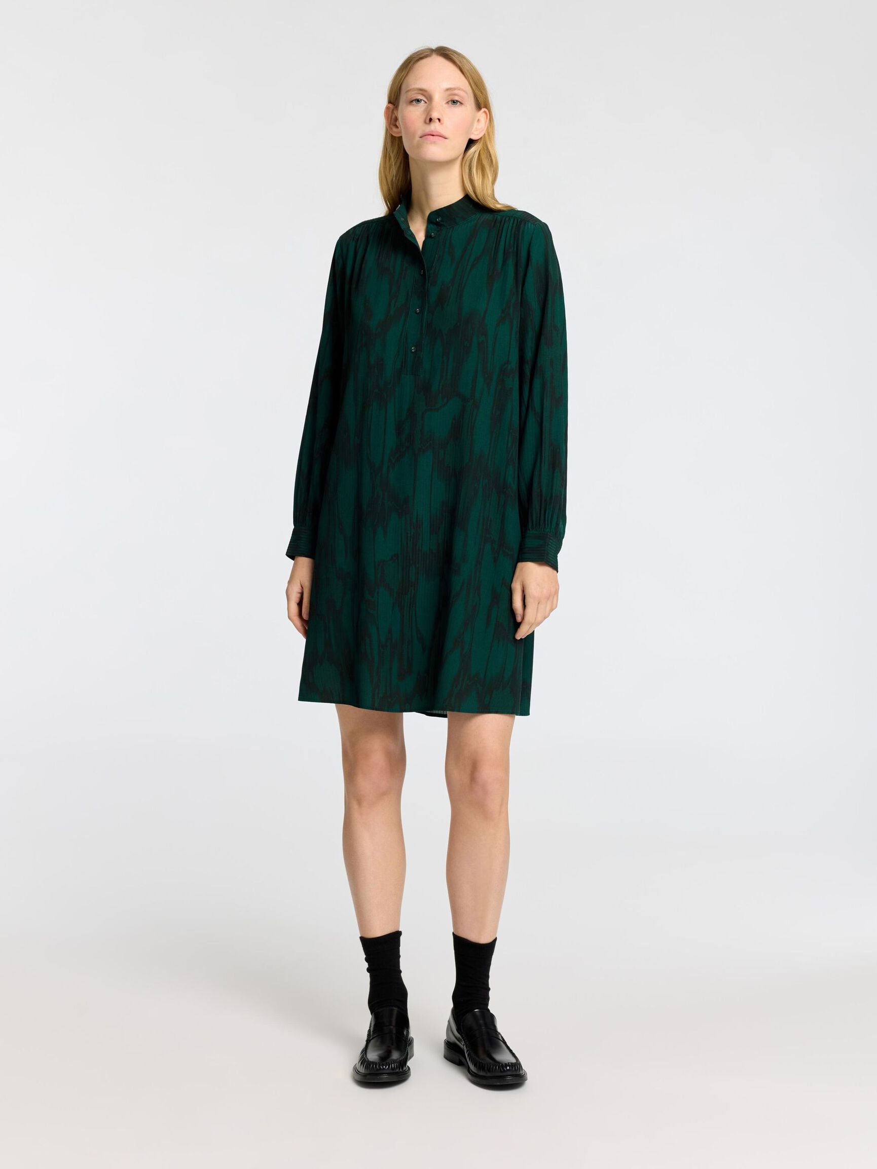 PRINTED  MINI DRESS, Scarab, highres