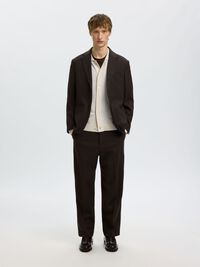 100% MERINO WOOL CARDIGAN, Silver Birch, highres