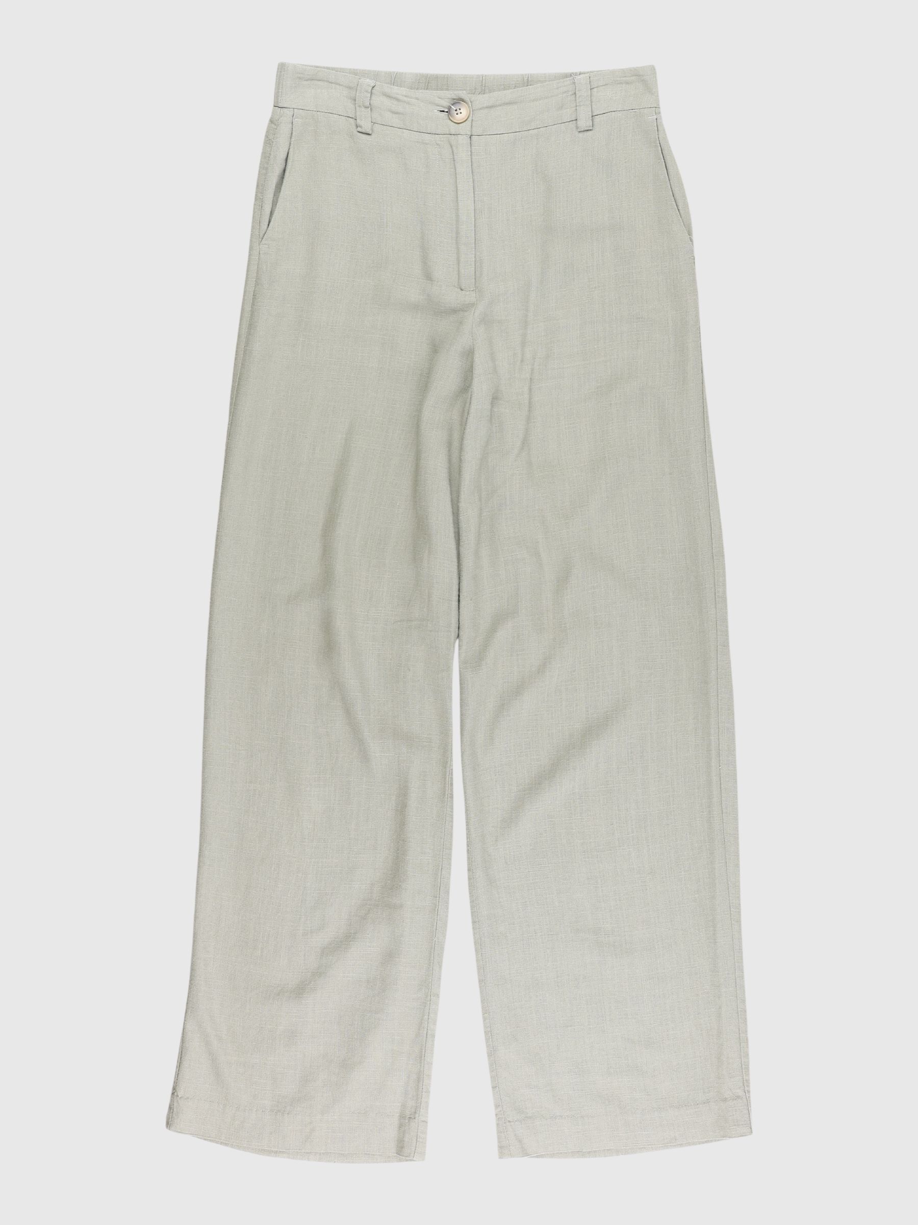 ELASTISK TALJE BUKSER, Vetiver, highres