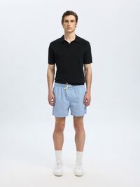 CAMICIA POLO IN MAGLIA, Black, highres
