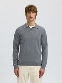 NEULOTTU PIKEEPAITA, Medium Grey Melange, highres