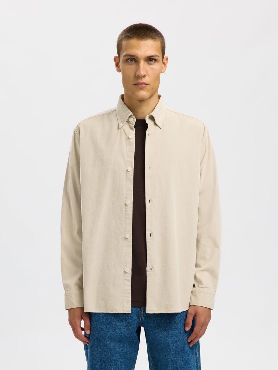 Product tile image - COTTON  CORDUROY SHIRT, Moonstruck | 16098418_Moonstruck