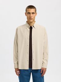 COTTON  CORDUROY SHIRT, Moonstruck, highres