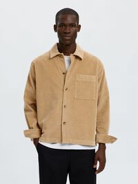 CORDUROY OVERSHIRT, Cornstalk, highres