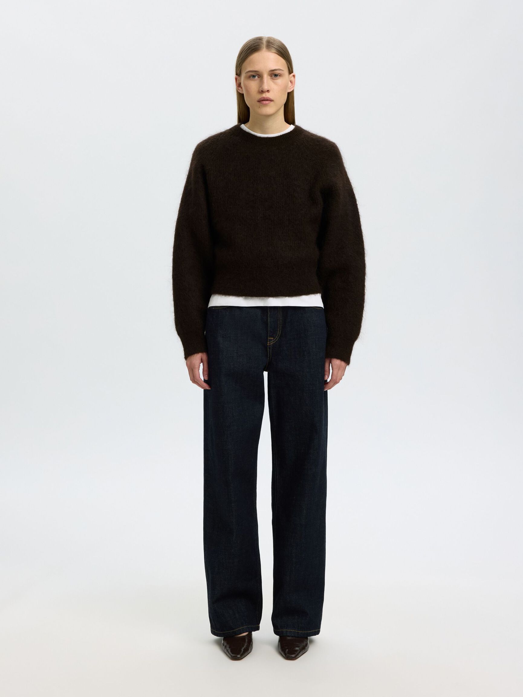 MOHAIRBLANDING STRIKTRØJE, Delicioso, highres