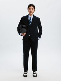 DE CORDEROY, CORTE REGULAR BLAZER, Sky Captain, highres