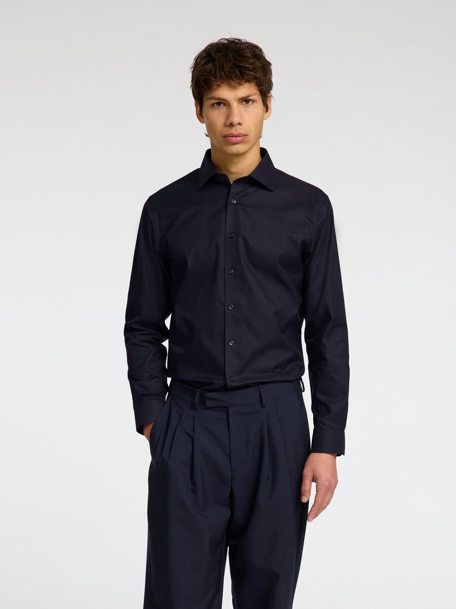 Selected 100% BAUMWOLL SLIM FIT HEMD, Sky Captain, highres - 16096543_SkyCaptain_003.jpg