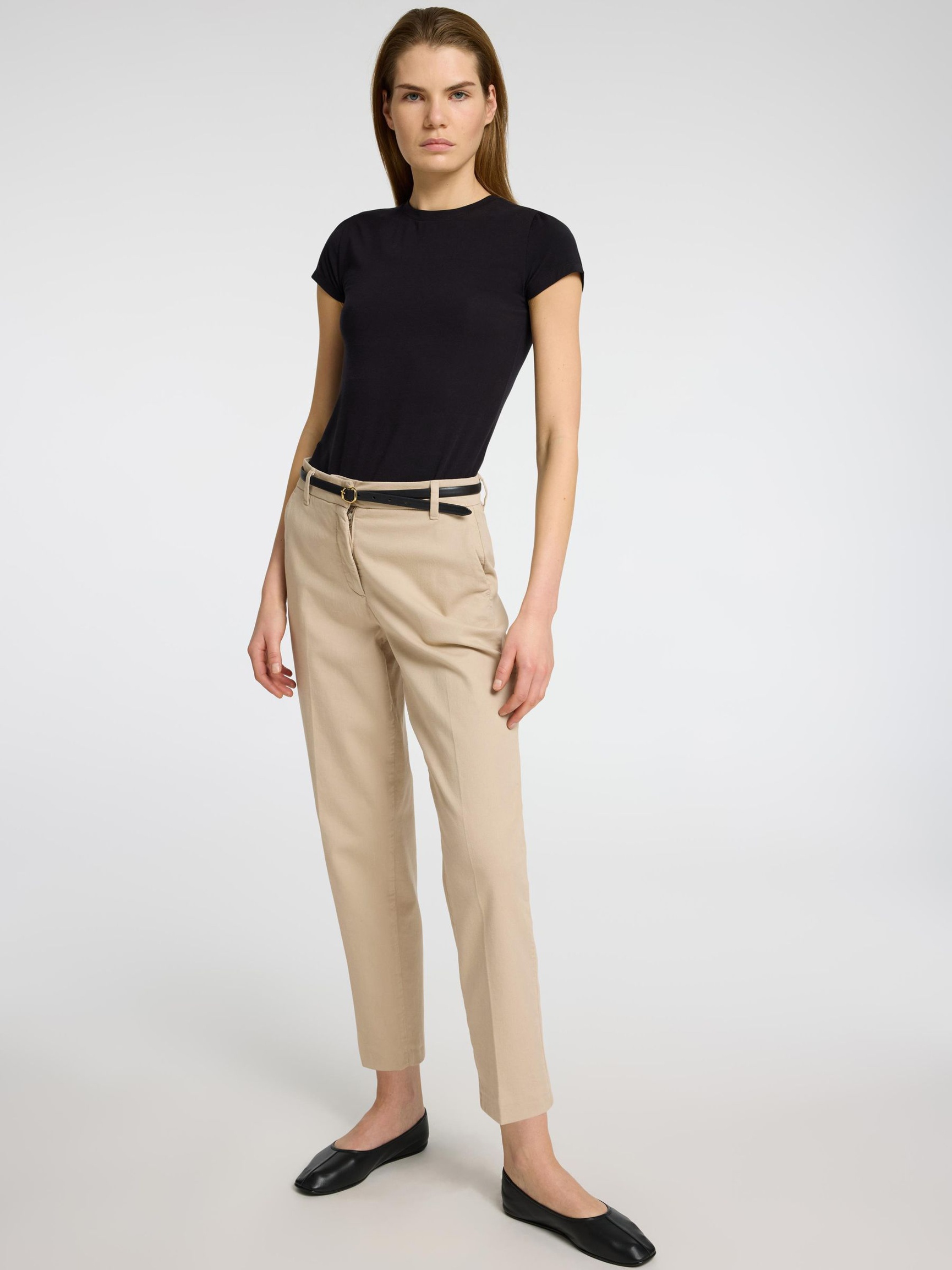 CROPPED TAPERED TROUSERS, Island Fossil, highres