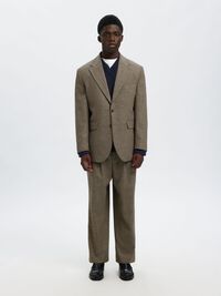 100% COTTON V-NECK JUMPER, Sky Captain, highres