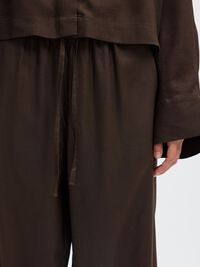 DRAWSTRING HIGH WAISTED TROUSERS, Delicioso, highres