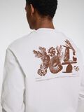 Selected BEDRUKT T-SHIRT MET LANGE MOUWEN, Bright White, highres - 16097299_BrightWhite_1175663_008.jpg