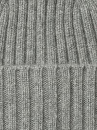 CASHMERE BEANIE, Light Grey Melange, highres