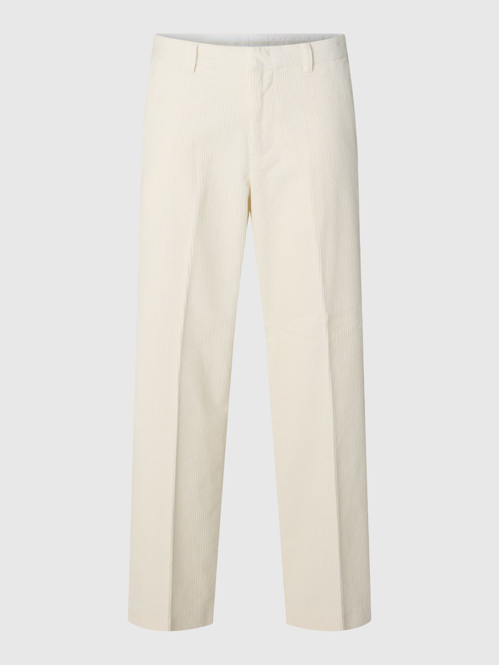 CORD LOOSE FIT HOSEN, Egret, highres
