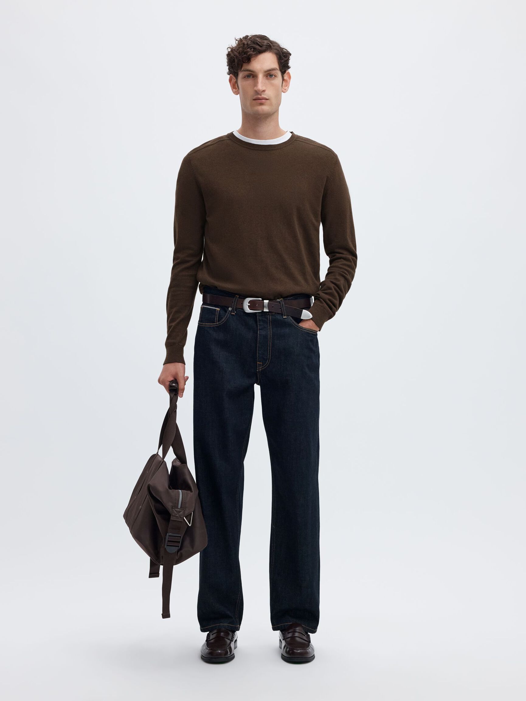 LONG-SLEEVED CREWNECK JUMPER, Delicioso, highres