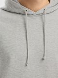 Selected 100% KATOEN HOODIE, Light Grey Melange, highres - 16100000_LightGreyMelange_006.jpg