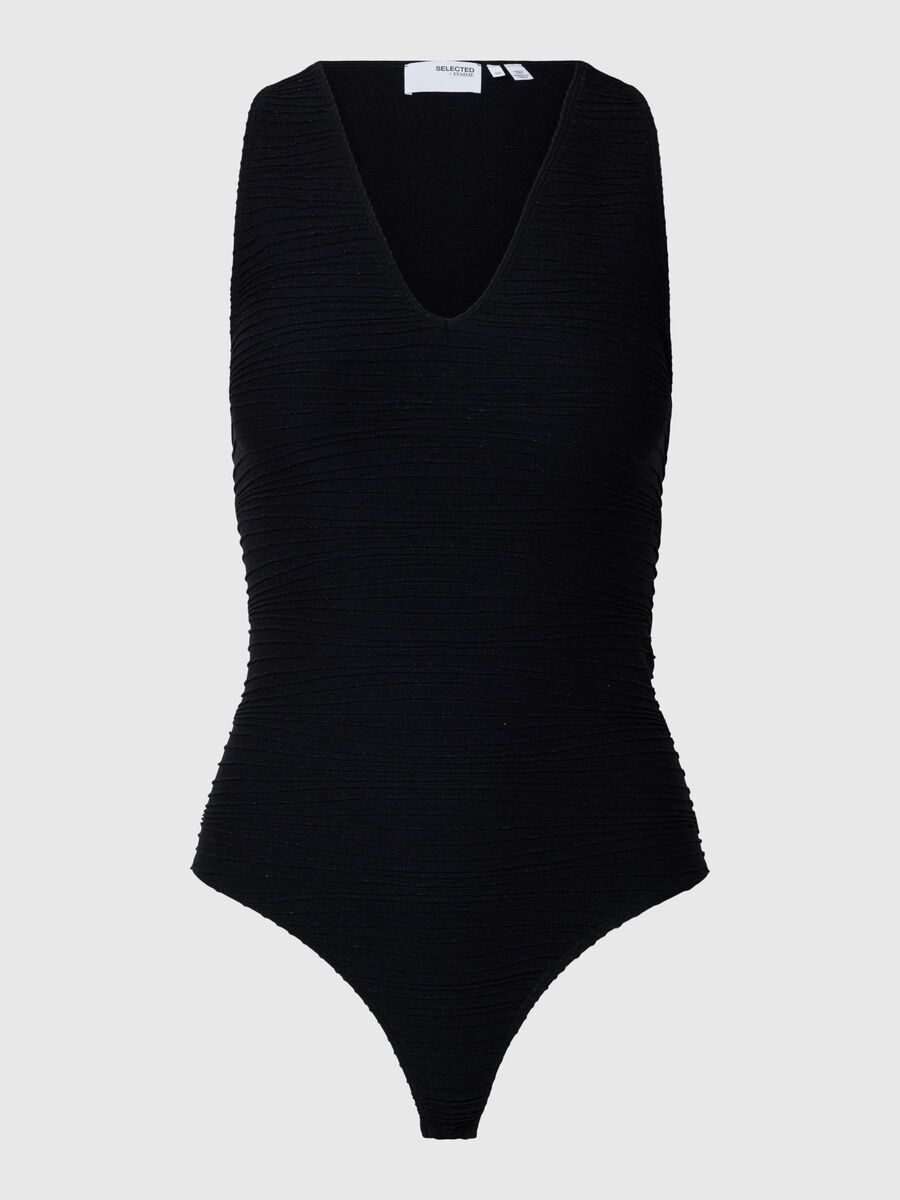 Selected V-AUSSCHNITT GLITZER BODY, Black, highres - 16095931_Black_1151133_001.jpg
