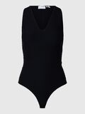 Selected V NECK GLITTER BODYSUIT, Black, highres - 16095931_Black_1151133_001.jpg