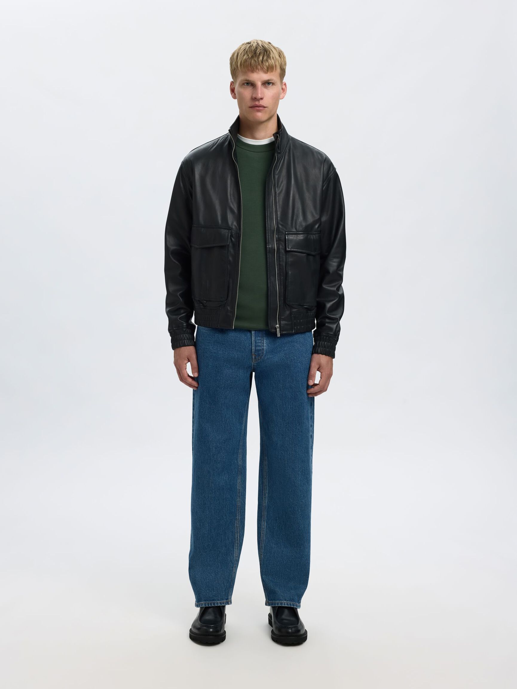 VISCOSE BLEND SWEATSHIRT, Deep Forest, highres