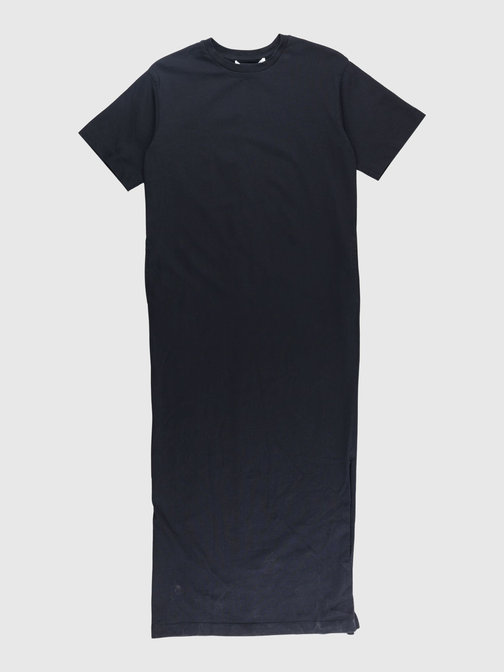 MAXI KORTÆRMET KJOLE, Black, highres