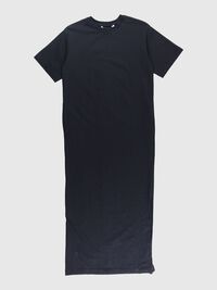 MAXI KORTÆRMET KJOLE, Black, highres