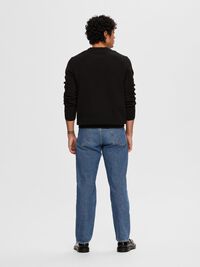 CREWNECK JUMPER, Black, highres