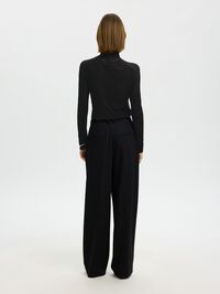 MERINO WOOL TURTLENECK, Black, highres