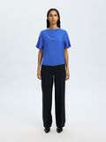 Selected VISCOSE BLEND SHORT SLEEVED TOP, Dazzling Blue, highres - 16098496_DazzlingBlue_005.jpg