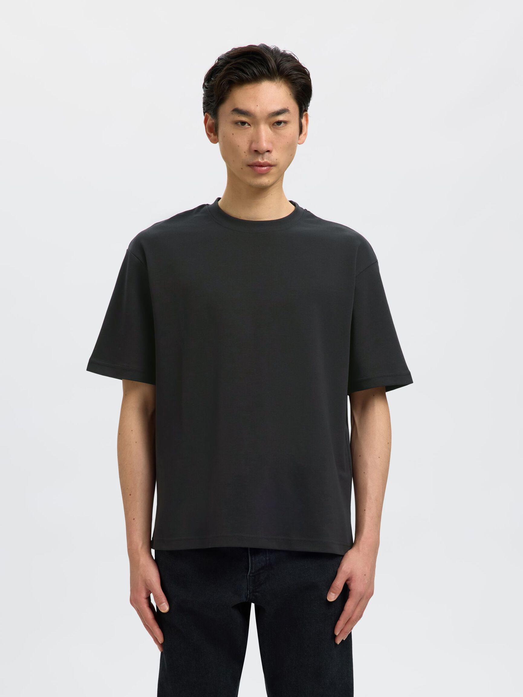 3 PACK LOOSE FIT T-SHIRT, Black, highres