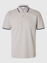 SHORT SLEEVED POLO SHIRT, Pure Cashmere, highres