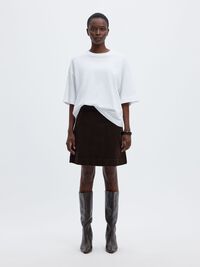 CORDUROY MINI SKIRT, Delicioso, highres