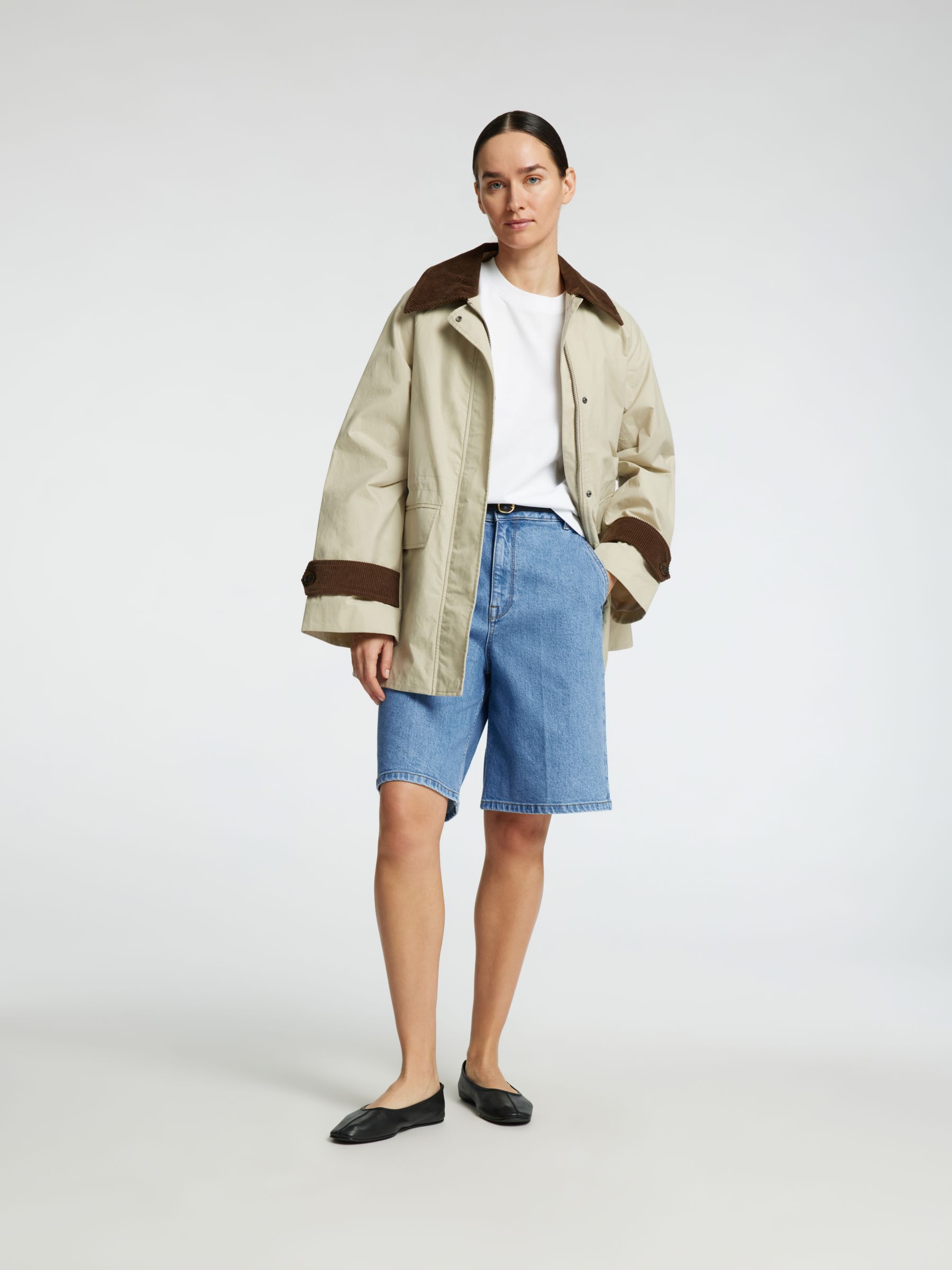 DENIM BERMUDA SHORTS, Medium Blue Denim, highres