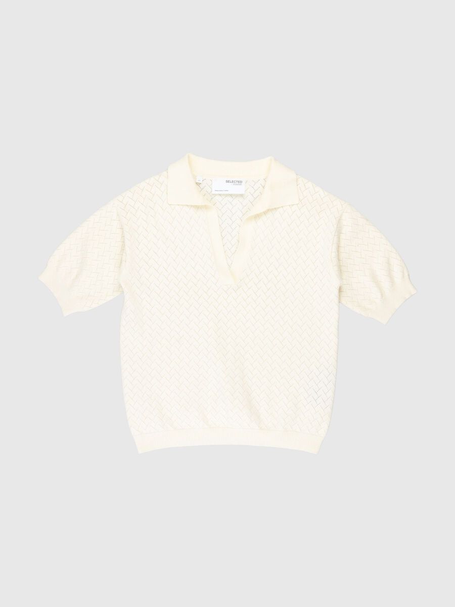 Selected KNITTED TOP, Birch, highres - 80000262_Birch_001.jpg