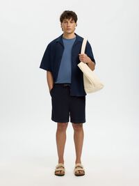 DE CORDUROY, CORTE REGULAR SHORTS, Sky Captain, highres