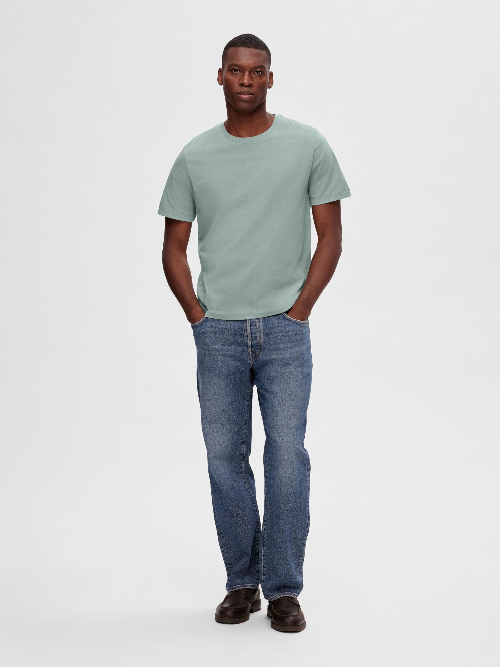 3-PACK COTTON T-SHIRT, Light Grey Melange, highres