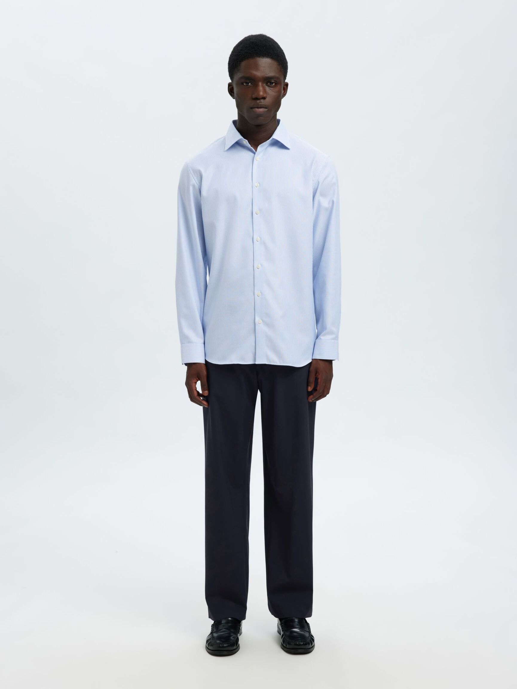 220 LOOSE FIT  SUIT TROUSERS, Navy Blazer, highres