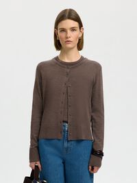 100% MERINO WOOL KNITTED CARDIGAN, Delicioso, highres