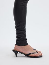 LAMB LEATHER LEGGINGS, Black, highres