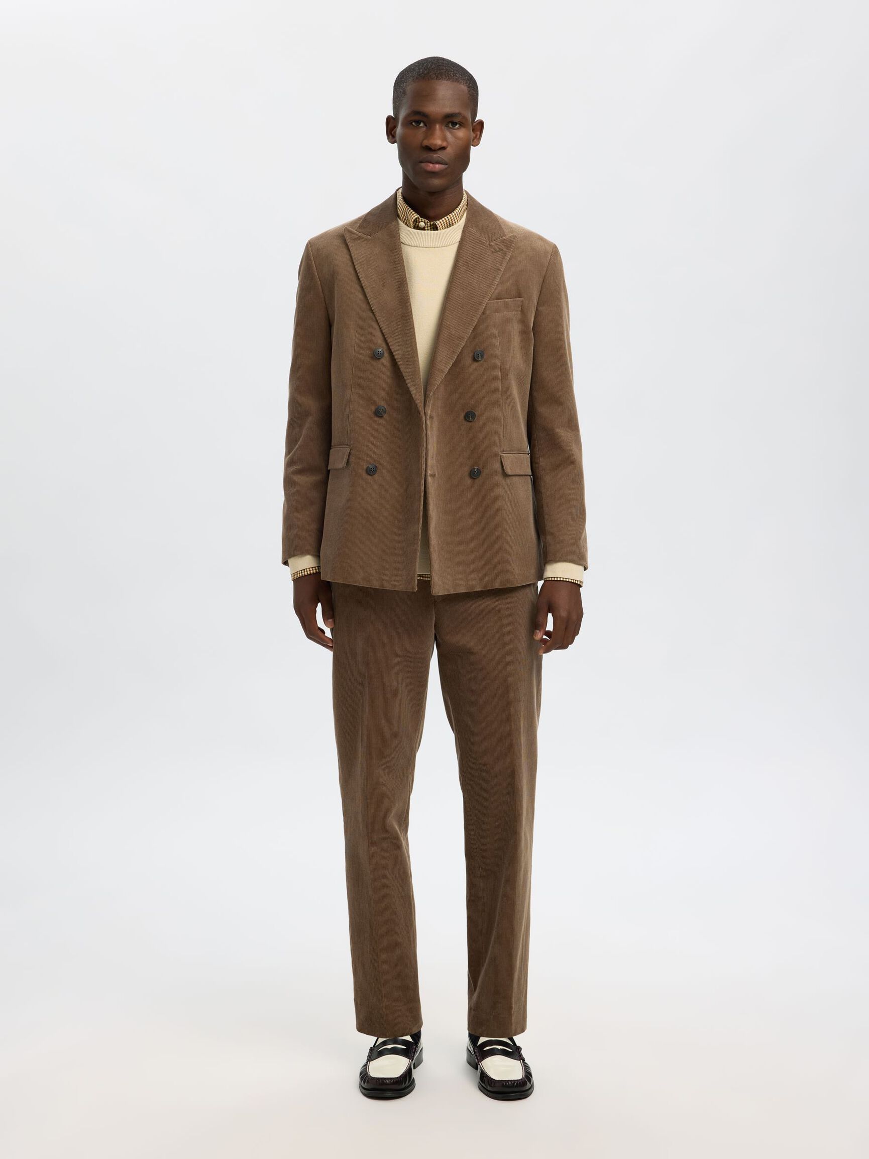REGULAR FIT BAUMWOLL BUTTON DOWN HEMD, Sand, highres