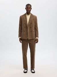 REGULAR FIT BAUMWOLL BUTTON DOWN HEMD, Sand, highres