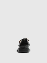 LEATHER LOAFERS, Black, highres