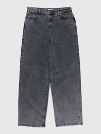 RHINESTONE WIDE FIT JEANS, Black, highres