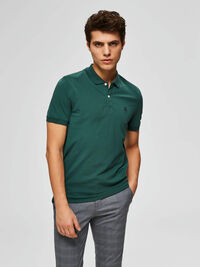 SLHARO POLO SHIRT, Trekking Green, highres