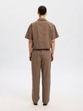 Selected SHORT SLEEVED CROPPED SHIRT, Coca Mocha, highres - 16097964_CocaMocha_004.jpg