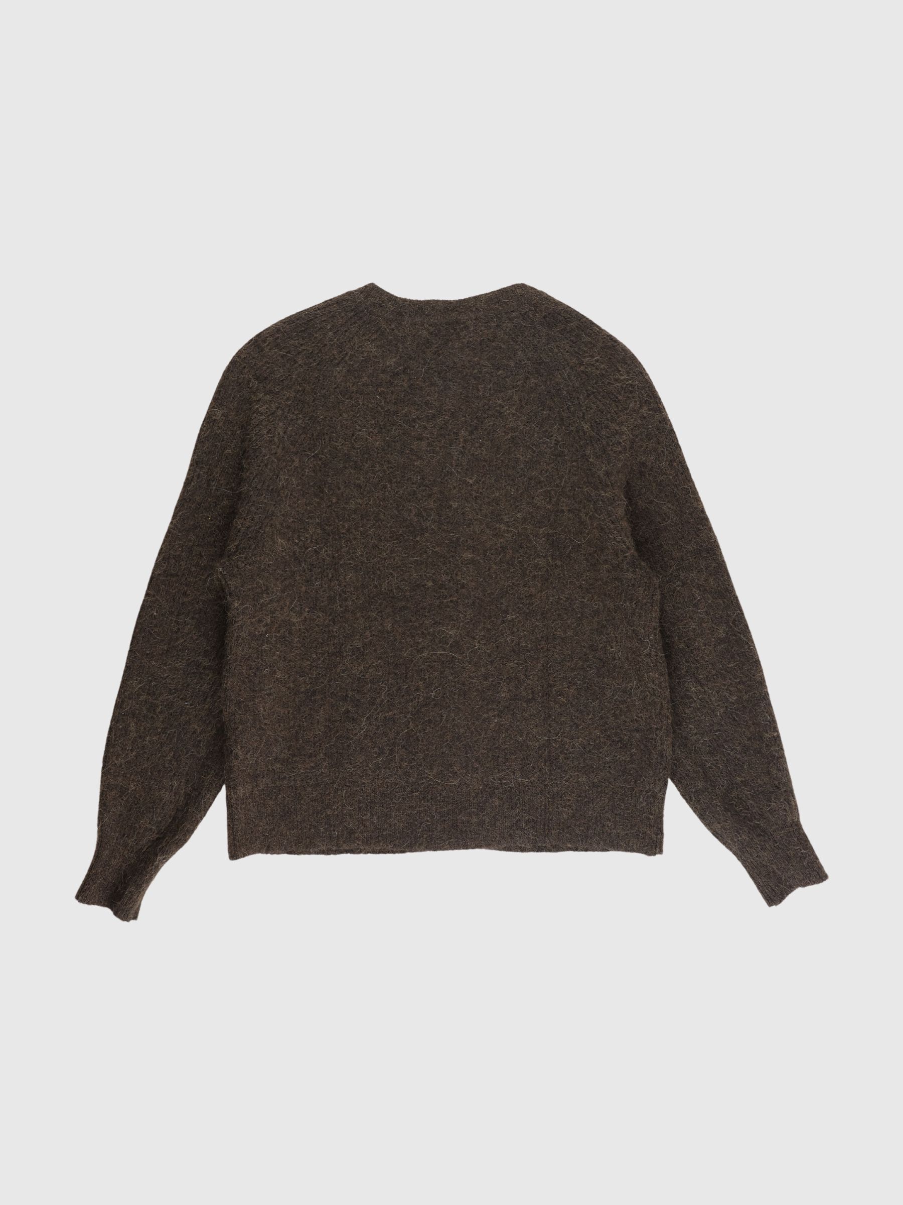 STRIKKET CARDIGAN, Chocolate Chip, highres