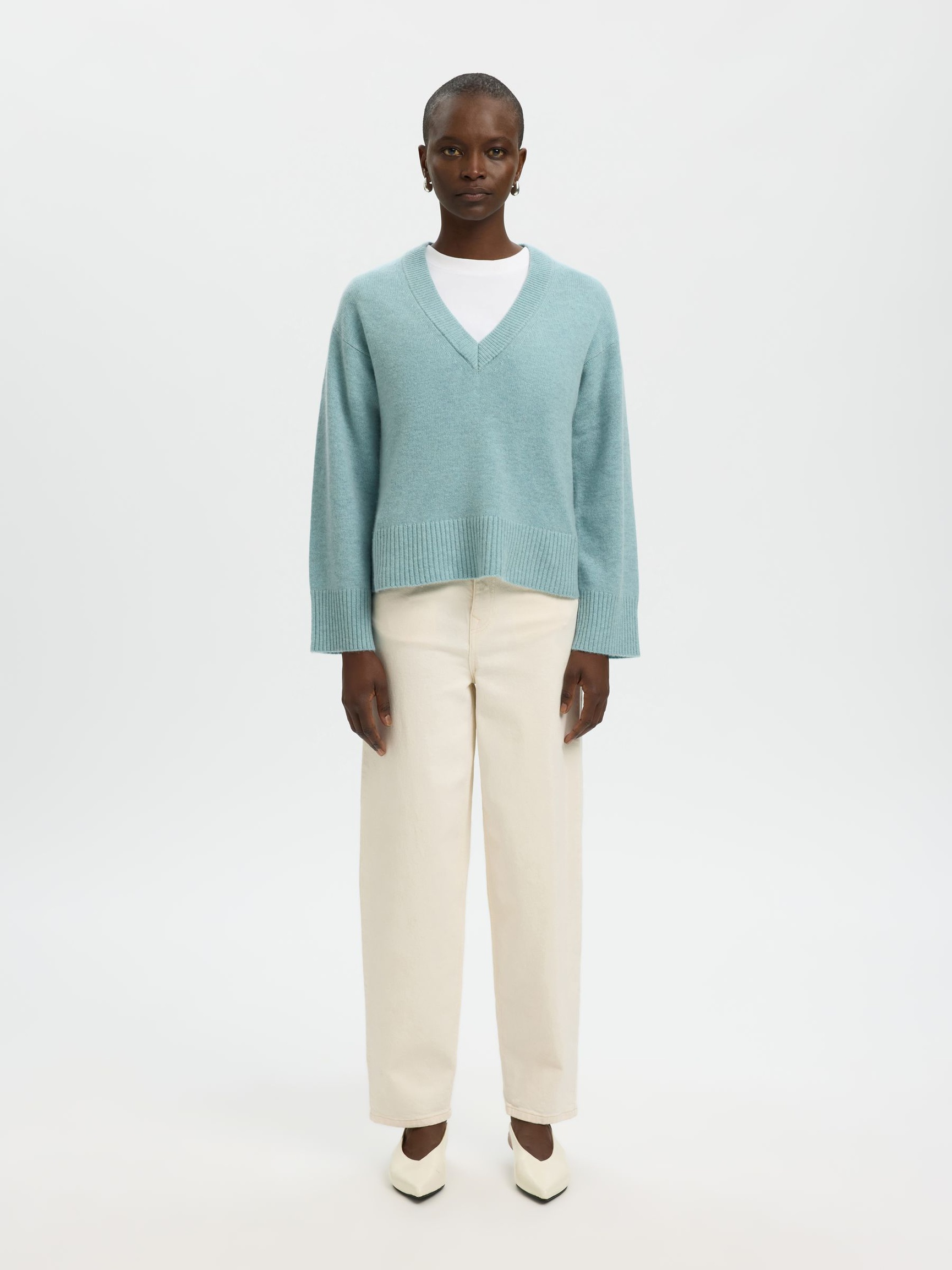 PULLOVER A MAGLIA, Blue Glow, highres