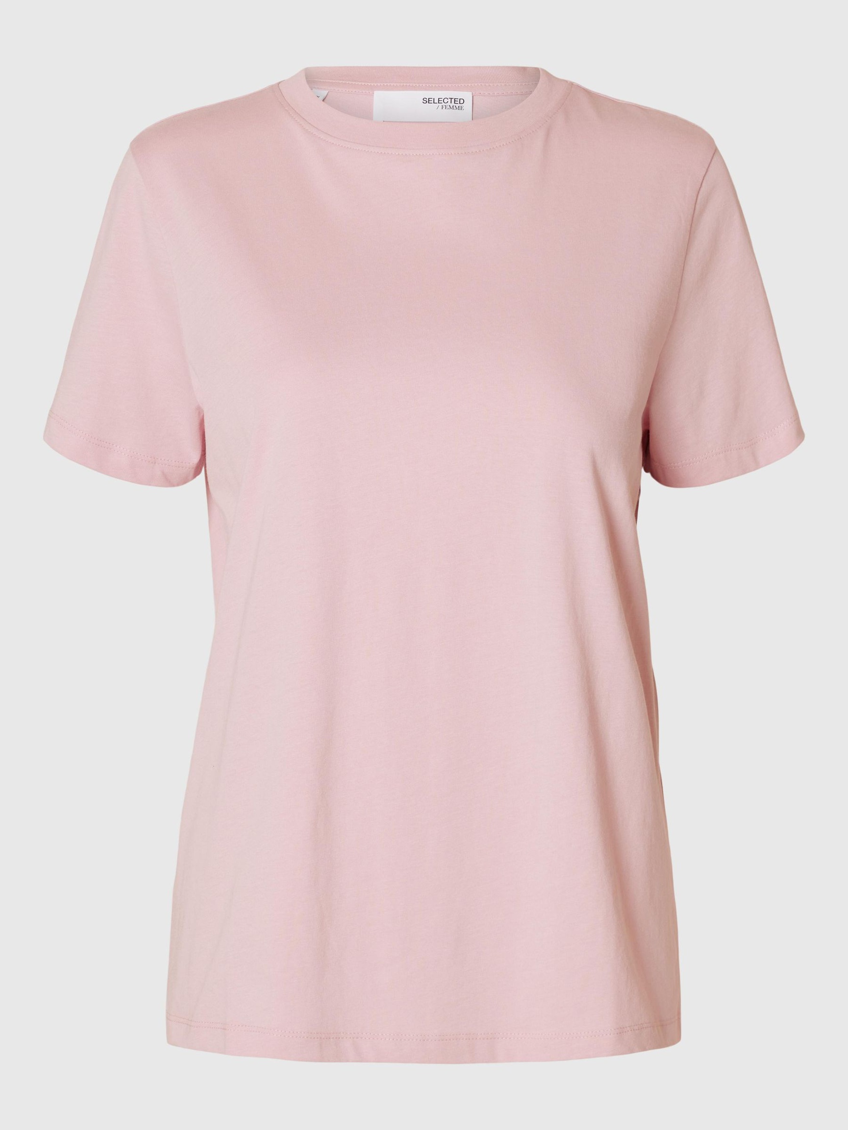 CLASSIC COTTON T-SHIRT, Bleached Mauve, highres