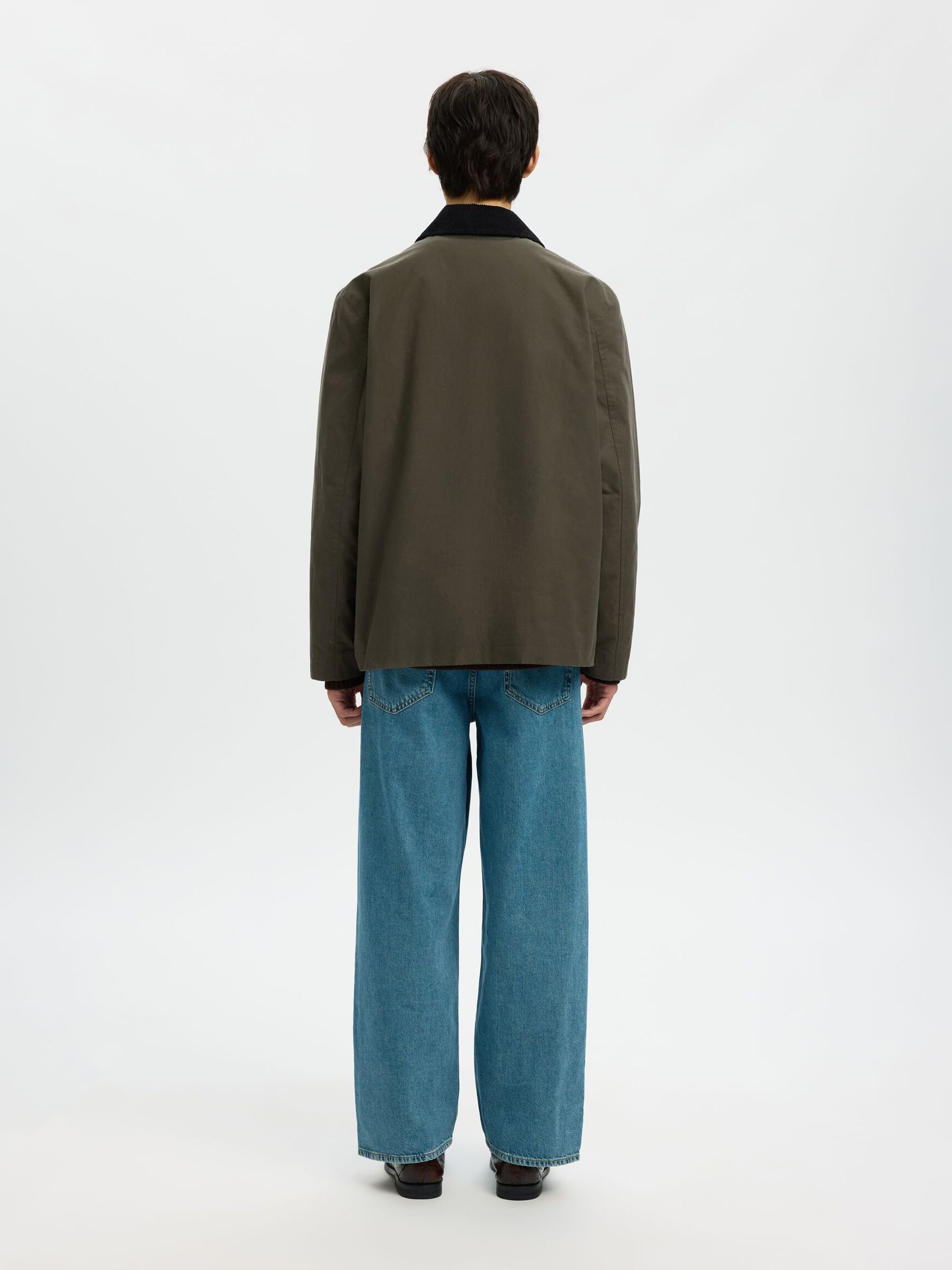 WAXED COTTON JACKET, Grape Leaf, highres