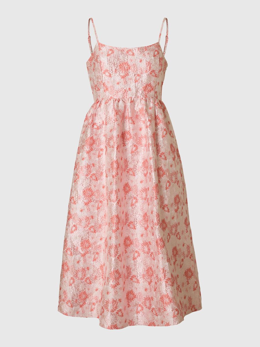 Selected GEBLÜMTER JACQUARD MIDIKLEID, Cradle Pink, highres - 16096562_CradlePink_001.jpg
